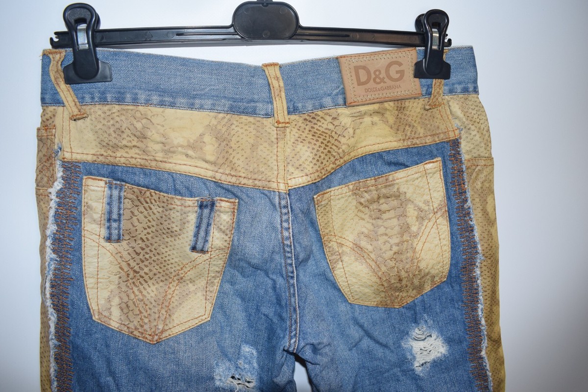 【archive】90s Dolce&Gabbana Python denim Dolce & Gabbana SS2005 Python Jeans — rosario archival