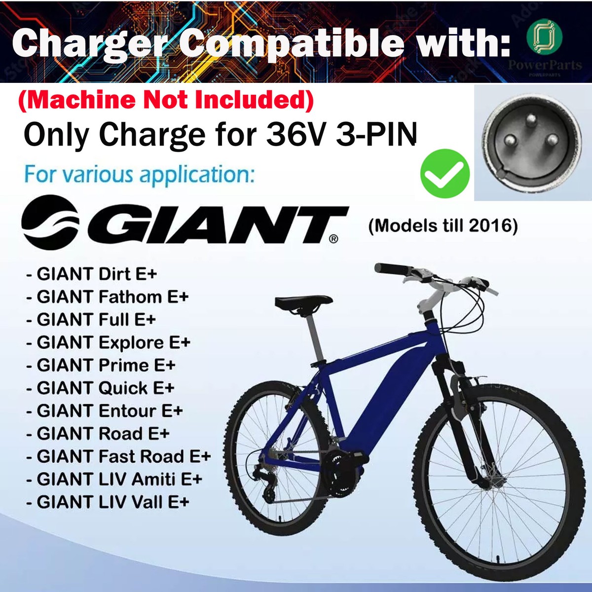 Giant Explore E+ Battery For Giant Electric Bike Giant EnergyPak