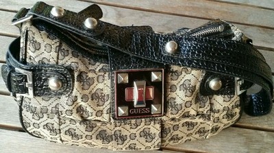 Borsa vintage Guess con chiusura lampo e fibbia | eBay