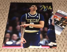 MICHAEL DEVOE SIGNED 8X10 PHOTO JSA GEORGIA TECH BASKETBALL AUTOGRAPH GT