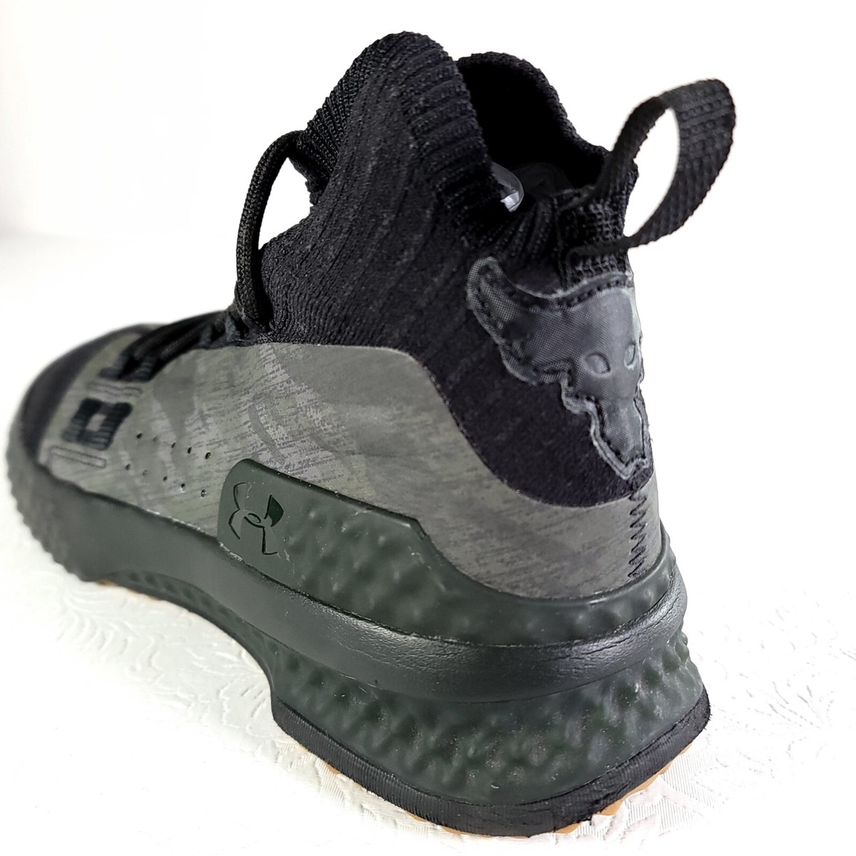Under Armour Project Rock 1 Shoes Mens Size 8 Green Black Under Armour Project Rock 1 Shoes Mens Size 8 Green Black