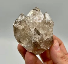 236 g Skeletal Herkimer Diamond Cluster w/ Rainbows, Unique Formation!