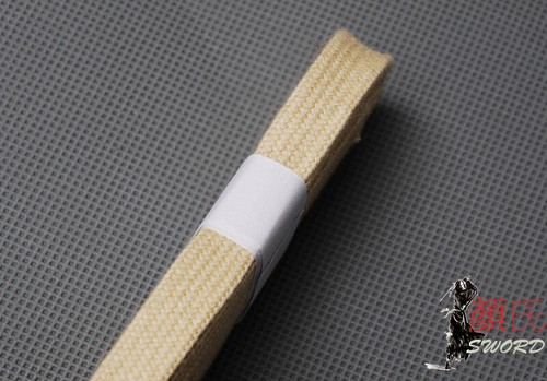Cable de envoltura amarillo claro algodón Ito Sageo para espada samurái japonesa Tsuka - Imagen 4 de 5