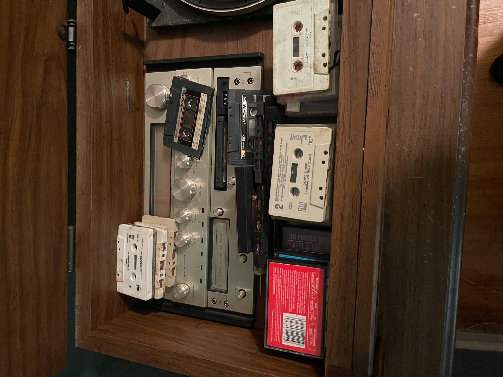 Vintage Curtis Mathes TV, Stereo and Vinyl Console with 2-set Technics ...