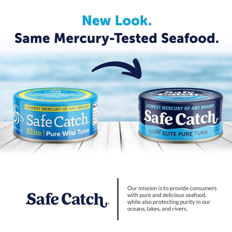 Safe Catch Canned Wild Tuna Fish, Caught, Lowest 5 Ounce (Pack of 12