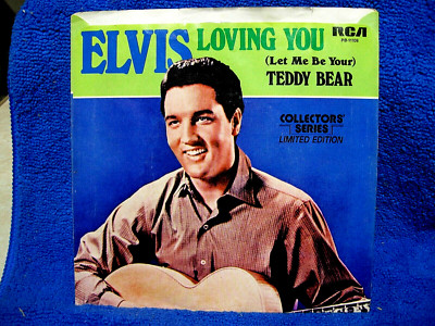 Elvis Presley ''Teddy Bear'' 45 Vg+ Vinyl w/ Picture Sleeve  RCA Limited Edition