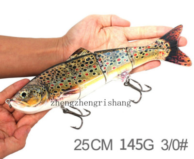 Extra Large 250mm/148g Lures Swimbait Multi Jointed Trout Glider Baits Hard Lure