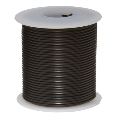 22 AWG Gauge Stranded Hook Up Wire Black 100 ft 0.0253'' UL1007 300 Volts