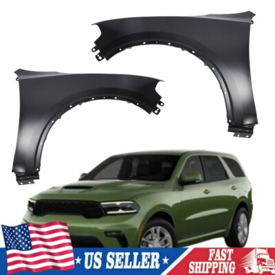Set of 2 Front Driver and Passenger Side Fender Fit For 2011-2021 Dodge Durango