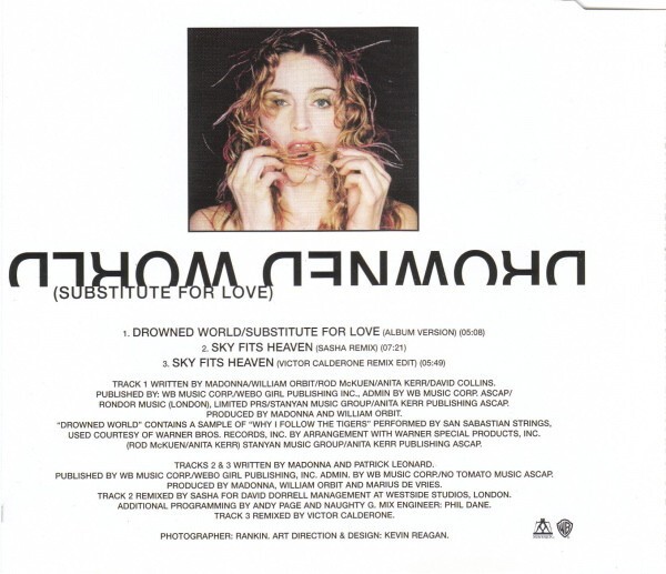 MADONNA CD Drowned World / Substitute For Love MADE IN UK #2