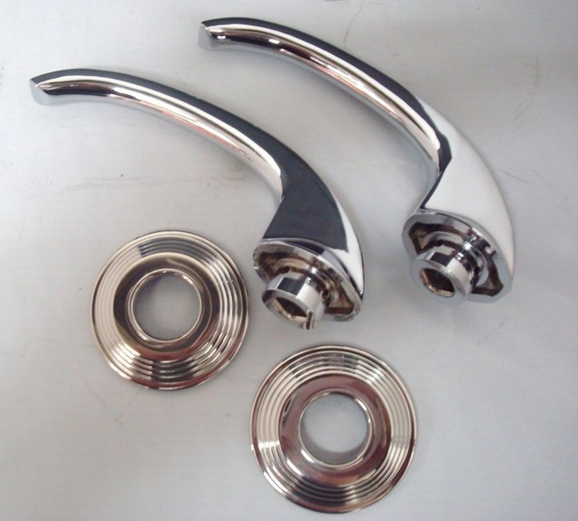 1940 Ford Car Hot Rod Interior Door Handle & Escutcheon Kit '40 Does