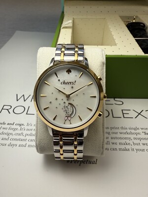 Kate Spade New York KST23103B Women's Two-Tone Metro Grand Hybrid  Smartwatch