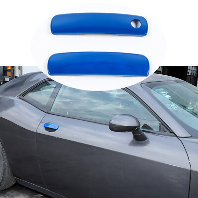 TESIN Red Door Handle Trim Cover Decals For Dodge Challenger 2012-2020 – Easy Install, 2-Pack