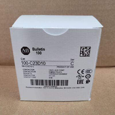 100% New Sealed Original 100-C23D10 Contactors quality assurance Allen Bradley