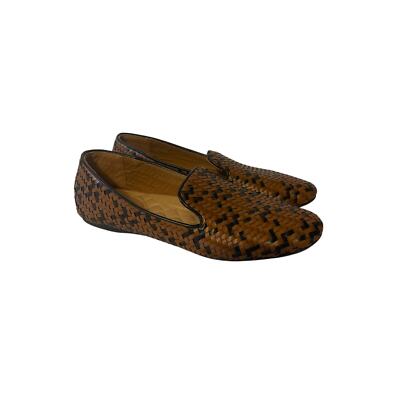 Birdies Donqun Starling Woven Flat Brown Black Womens Size 11