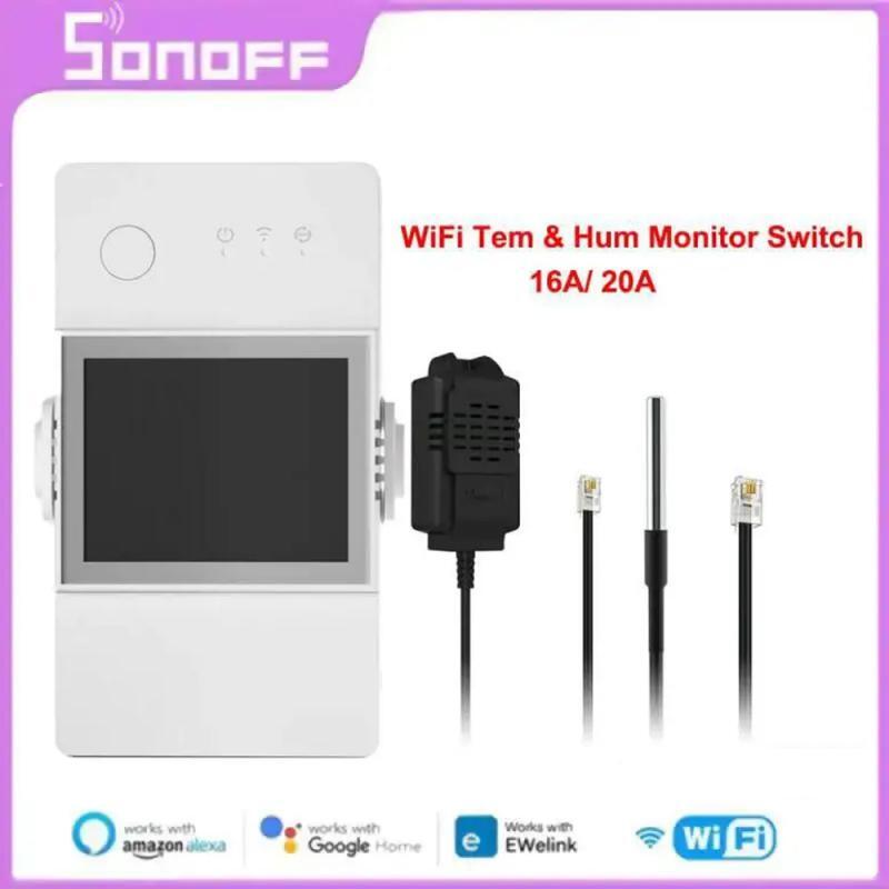 SONOFF TH Elite 16A/20A WiFi Smart Switch LCD Display Temperature And Humidity M