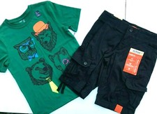 NEW lot of 2 Gap Logo L 10-11 T-shirt Urban Pipeline Shorts Black Boys Clothes