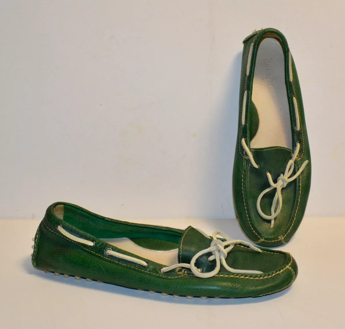 Green shop driving moccasins