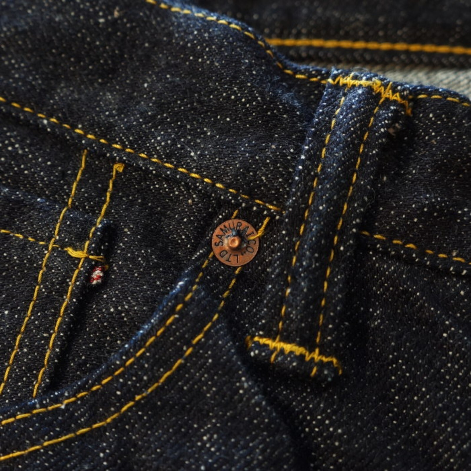 Samurai Jeans S3100VX 17oz "ZERO PLUS" WIDE STRAIGHT Denim ONE WASH INDIGO