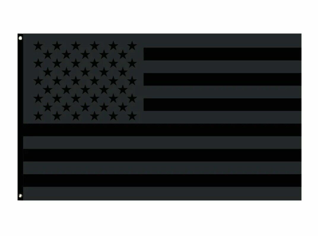 3x5FT All Black American Flag US Black Flag Tactical Decor 3x5FT All Black American Flag US Black Flag Tactical Decor