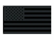 3x5FT All Black American Flag US Black Flag Tactical Blackout USA PRINTED NYLON