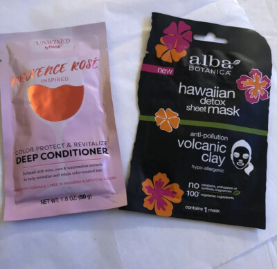 2 Hair Masks Alba Hawaiian Detox Mask Hask Provence Rose Deep Conditioner NEW