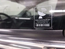 3 pcs x MINI Warning Sticker GPS Anti-Theft Tracking Printed Clear / White Decal