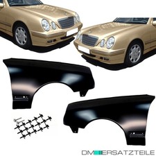 Mercedes W210 S210 Kotfl&uuml;gel Fender Set Links Rechts 99-03 Mopf+MONTAGEKIT SET