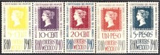 Mexique 543/47 1940 Centenaire Du Premier Timbre Postal Du Monde MH