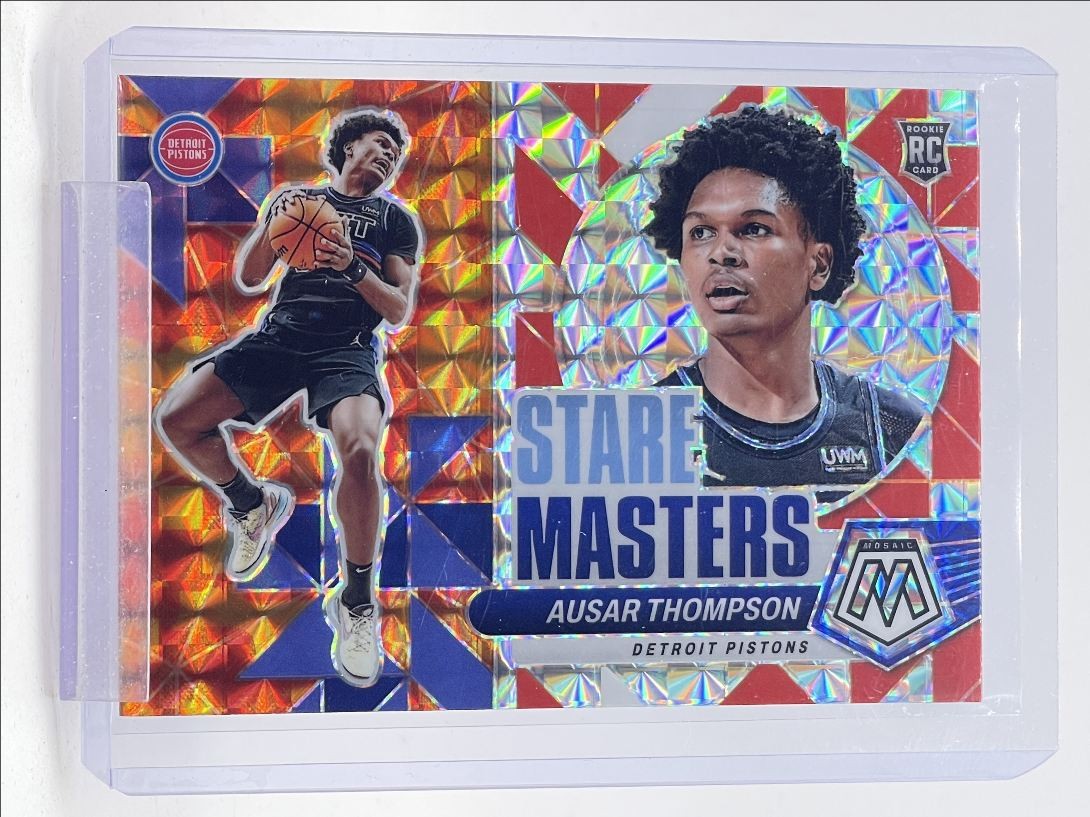 AUSAR THOMPSON 2023-24 MOSAIC STARE MASTERS ROOKIE MOSAIC PRIZM RC Q5700