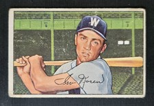 1952 Bowman #63 Irv Noren - Washington Senators - lower grade
