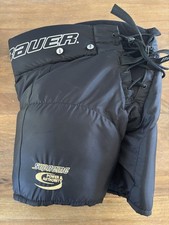 Bauer Hockey Pants HP 1000J True Fit System Supreme Unisex Size Small Black