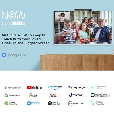 MECOOL KA2 Video Calling on TV Android 10.0 Smart TV Box with Remote Control, A