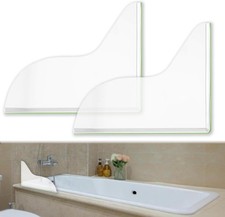 Splash Guard for Bathtub, Clear Bathtub Self-Adhesive Shower...