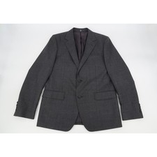 Bonobos Sport Coat Mens 42R Charcoal Gray Micro Check Two Button Vitale Barberis