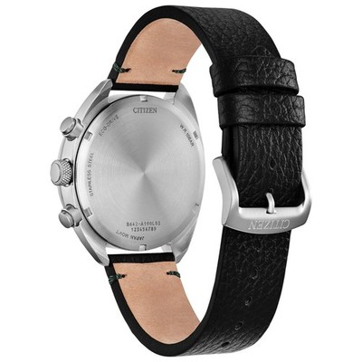 Citizen Men's Chronograph Date Window Black Eco-Drive Watch 41MM