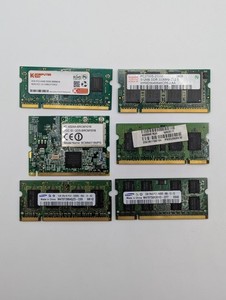 5x Laptop RAM DDR DDR2 + Broadcom WLAN Karte ungetestet Posten siehe Foto