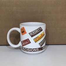Vintage Hershey  s Candy Bar Varieties Decisions... Decisions... Coffee Mug Cup