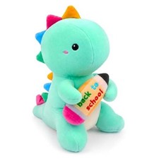 Dinosaur Plush,Back to School Stuffed Animal Toy with Pencil  Classroom Green