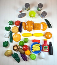 Plastic Play Food Random lot Fruits And Vegetables Playset