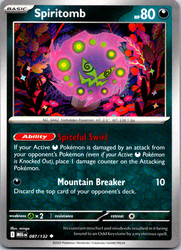 Spiritomb 087/132 Mega Evolution Uncommon