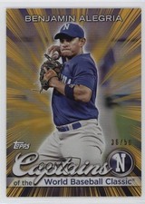 2023 Topps World Baseball Classic Gold Rainbow Foil 36/50 Benjamin Alegria 0bz6