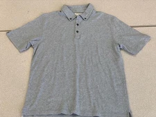 Linksoul 100% Cotton Classic Solid Short Sleeve Polo Shirt Medium Light Gray
