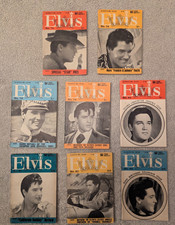 8 X  ELVIS MONTHY magazines -1966/ 1967 - Seventh Year.