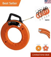 200ft Klein Tools Fiberglass Multi-Fluted Fish Tape - Efficient Cable Feeding