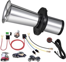 12v Ooga Horn Kit Classic Vintage Ahooga Car Truck Golf Cart Chrome Sound Signal