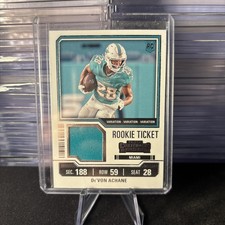 2024 Panini Contenders Patch Devon Achane Dolphins RB PATCH (RC) (VARIATION)