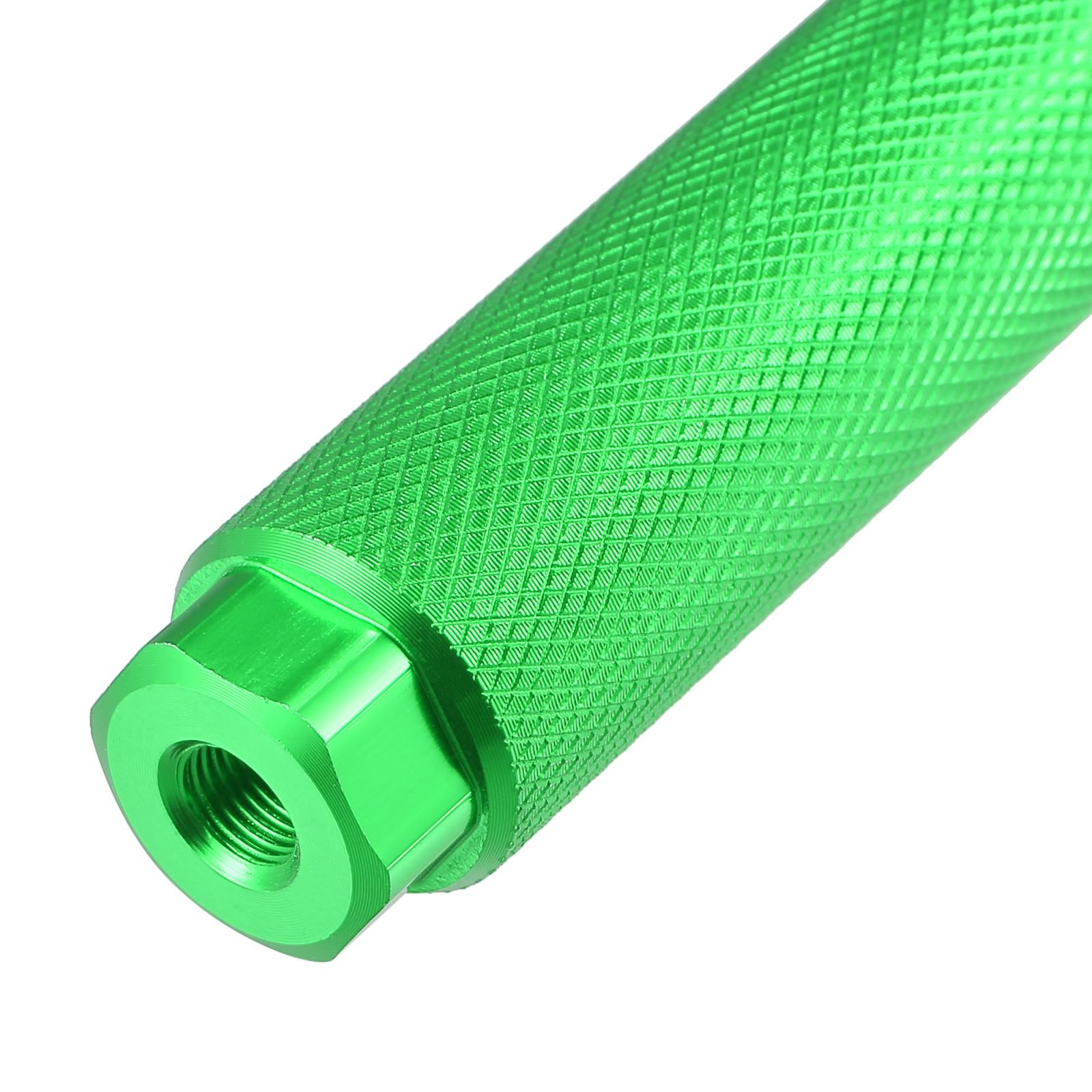 Pair Aluminum Alloy Rear Foot Pegs Green for MTB Bicycle Fit 3/8 inch Axles