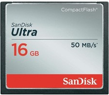 SanDisk Ultra CompactFlash 16GB Memory Card - SDCFHS-016G-AFFP 