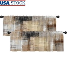 Premium Polyester Window Curtain Valance Easy Install Living Room Bedroom Decor